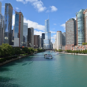 تصویر - شیکاگو و شبکه ای از ماشین های کابلی هوایی - معماری