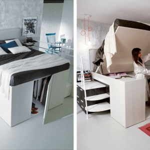 تصویر - تختخواب های طراحی شده برای اتاقهای کوچک - معماری