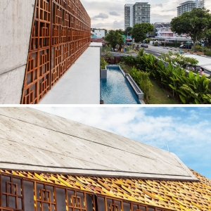 تصویر - پوسته منحصر به فرد نما از چوب ساج ، اثر تیم طراحی Aamer Architects ، سنگاپور - معماری