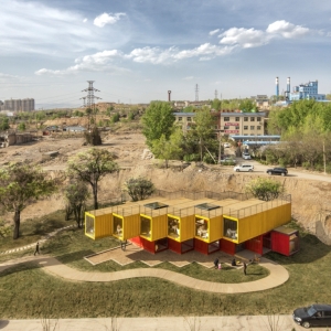 تصویر - پاویون Container Stack Pavilion ، اثر تیم معماری People Architecture ، چین - معماری