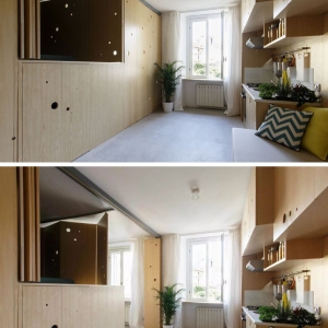 تصویر - آپارتمانی کوچک مملو از ایده های خلاقانه  - معماری
