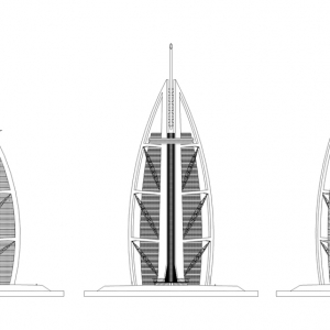 تصویر - برج العرب ( Burj al Arab )  اثر تیم معماری Tom Wright at WKK Architects , امارات متحده عربی - معماری