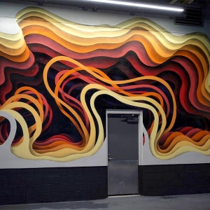 تصویر - نقاشی های سه بعدی بر روی دیوار ساختمانها - معماری