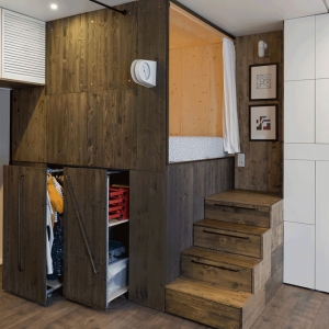 تصویر - نگاهی به ایده ای مبتکرانه در طراحی یک آپارتمان بسیار کوچک - معماری