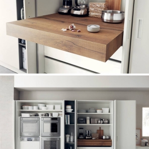 تصویر - ایده های طراحی آشپزخانه - صفحات کشویی - معماری