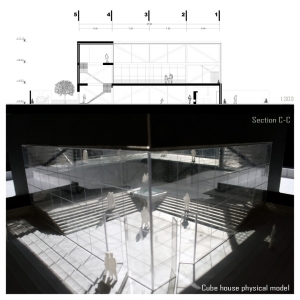 تصویر - خانه مکعب ، منتخب دومین دوسالانه ی معماری ، شهرسازی و طراحی داخلی ایران 1395 ، دفتر معماری هرم ،البرز - معماری