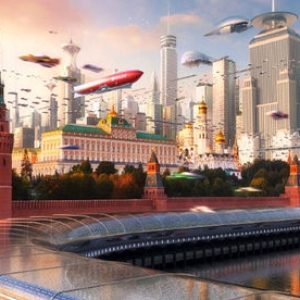 تصویر - مگاسیتی‌های آینده در تصویرسازی طراح روس - معماری