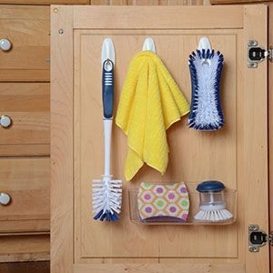 عکس - راهکارهایی برای سازماندهی مفید کابینت زیر سینک ظرفشویی
