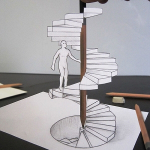 تصویر - نقاشی های سه بعدی هنرمند ایتالیایی - معماری