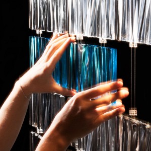 عکس - تایل های شیشه ای Tile LED D95 ، اثر طراح Pamio Design , ایتالیا