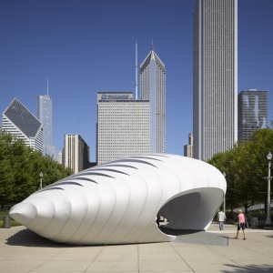 تصویر - پاویون Burnham ، اثر Zaha Hadid Architects ، شیکاگو - معماری