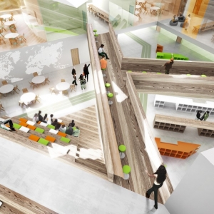 تصویر - طرح پیشنهادی مرکز آموزشی هوشمند , اثر شرکت آلمانی CEBRA , روسیه - معماری