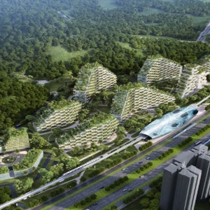 تصویر - رونمایی اولین شهر‌-جنگل‌ جهان در چین - معماری