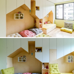 تصویر - طراحی اتاق خواب مشترک برای دو کودک - معماری