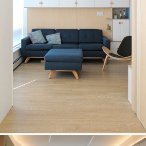 تصویر - مجموعه ای از راه حلهای خلاقانه در طراحی داخلی این آپارتمان کوچک - معماری