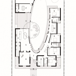 تصویر - خانه Subiaco , خانه ای با حیاط مرکزی بیضی شکل , اثر تیم Luigi Rosselli , استرالیا - معماری
