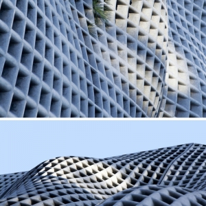 تصویر - تصویری از مائو بر پوسته بتنی اجرا شده ساختمانی در پکن - معماری