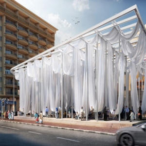 تصویر - طراحی پاویون تعاملی شهری در دوبی - معماری