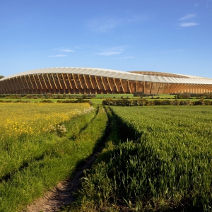 تصویر - استادیوم چوبی Rovers , زاها حدید , بریتانیا - معماری