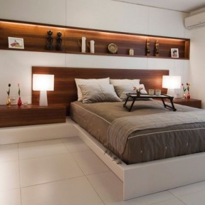 تصویر - ایده های طراحی دیوار پشت تختخواب - معماری
