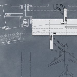 تصویر - فرودگاهها:نمونه هایی در پلان و مقطع - معماری