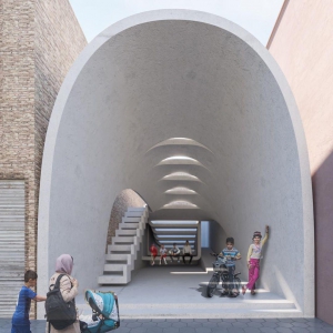 تصویر - درنگ گاه جوادیه ( Javadieh Pavilion ) , اثر تیم طراحی کاترین اسپریدونف ، رضا دانشمیر , تهران  - معماری