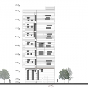 تصویر - ساختمان مسکونی آوینی , اثر دفتر معماری هرم , قم - معماری