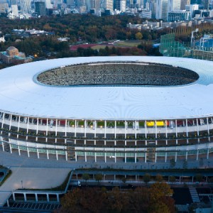 تصویر -  ورزشگاه ملی ژاپن ، میزبان اصلی بازی‌های المپیک توکیو - معماری