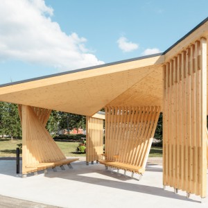 تصویر - ایستگاه حمل و نقل شهری Kohta ، اثر تیم طراحی Aalto University Wood Program ، فنلاند - معماری