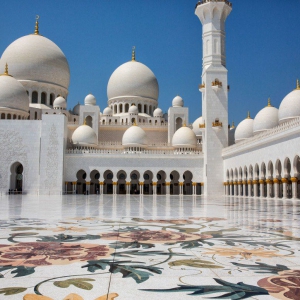 تصویر - سومین مسجد بزرگ جهان , مسجد شیخ زاید , امارات متحده عربی - معماری