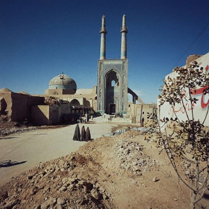 تصویر - مسجد جامع یزد , یکی از شاهکارهای هنر معماری ایران با بلندترین مناره جهان - معماری