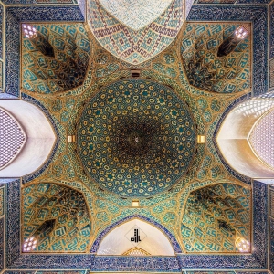 تصویر - مسجد جامع یزد , یکی از شاهکارهای هنر معماری ایران با بلندترین مناره جهان - معماری