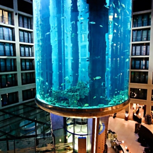 تصویر - آکواریوم آسانسوری AquaDom , اثر معمار Sergei Tchoban , برلین - معماری