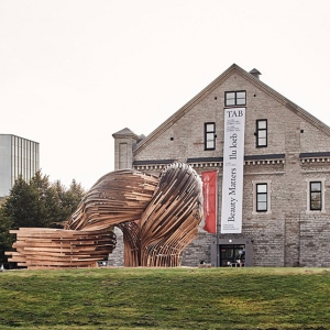 تصویر - ساخت مجسمه بزرگ گمراه‌کننده‌ای با تکنیک‌های قدیمی چوب‌سازی - معماری