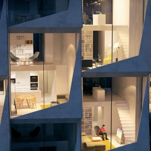 تصویر - مجتمع مسکونی با فرم هشت ( looping Towers ) , اثر استودیو Peter Pichler , هلند - معماری