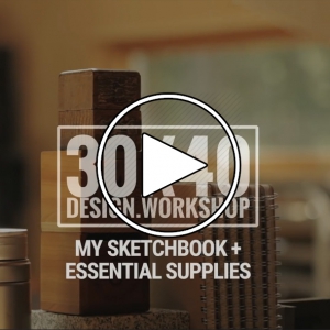 عکس - دفترچه اسکیس ( Sketchbook ) , ابزار طراحی معماران