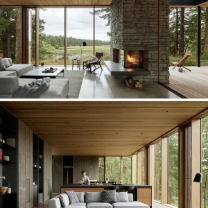 تصویر - خانه جنگلی Whidbey , اثر تیم طراحی mwworks , آمریکا - معماری