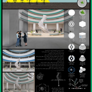 تصویر - اعلام نتایج و نمایش تصاویر آثار برتر مسابقه طراحی عنصر مرکزی سرسرای بانو هنگامه هاشمی - معماری