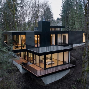 تصویر - خانه مدرن جنگلی Oregon , اثر William-Kaven Architecture , آمریکا - معماری