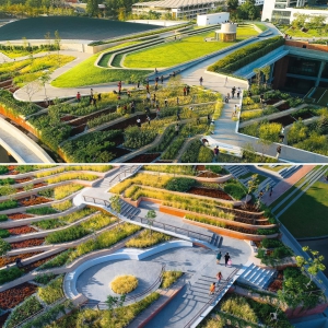 تصویر - طراحی مزرعه شهری شگفت انگیزی در روف گاردن ساختمانی در بانکوک تایلند - معماری