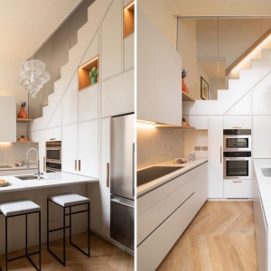 تصویر - استفاده مفید و خلاقانه از تمام فضای آشپزخانه - معماری