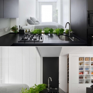 تصویر - طراحی متفاوت دیوار بین کابینت در این آشپزخانه - معماری