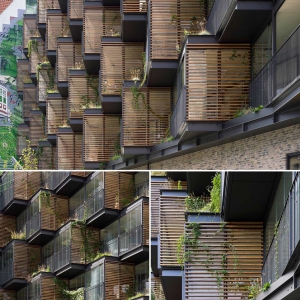 تصویر - قبل و بعد-تغییر نمای آپارتمان با استفاده از بالکن های کوچک پوشیده  - معماری
