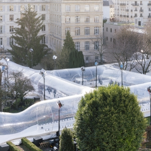 تصویر - برپایی موقت مجموعه ای از خط لوله ها در پاریس - معماری