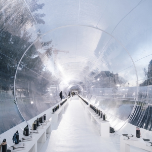 تصویر - برپایی موقت مجموعه ای از خط لوله ها در پاریس - معماری