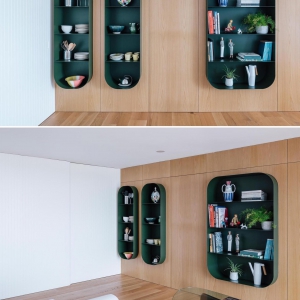 تصویر - طراحی قابل توجه طبقات و شلف ها در آپارتمانی در اسپانیا - معماری