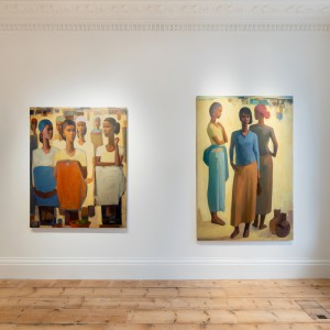 تصویر - نمایش آثار دو هنرمند آفریقایی و آسیایی در لندن , فیگورهای انتزاعی برگرفته از تاریخ زندگی - معماری