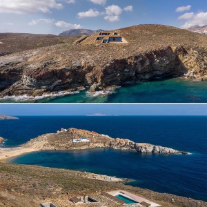 تصویر - خانه تقریبا نامرئی واقع در دامنه کوهی در جزیره Serifos یونان - معماری