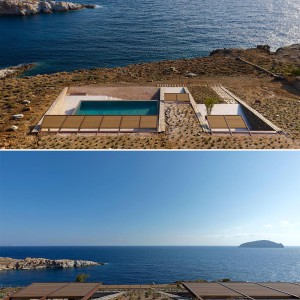 تصویر - خانه تقریبا نامرئی واقع در دامنه کوهی در جزیره Serifos یونان - معماری
