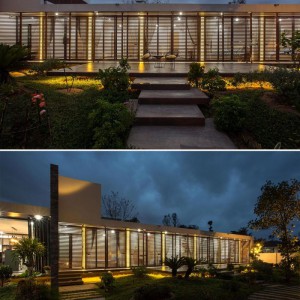 تصویر - ایجاد کریدور نیمه باز توسط صفحات فلزی خانه ای در ویتنام - معماری